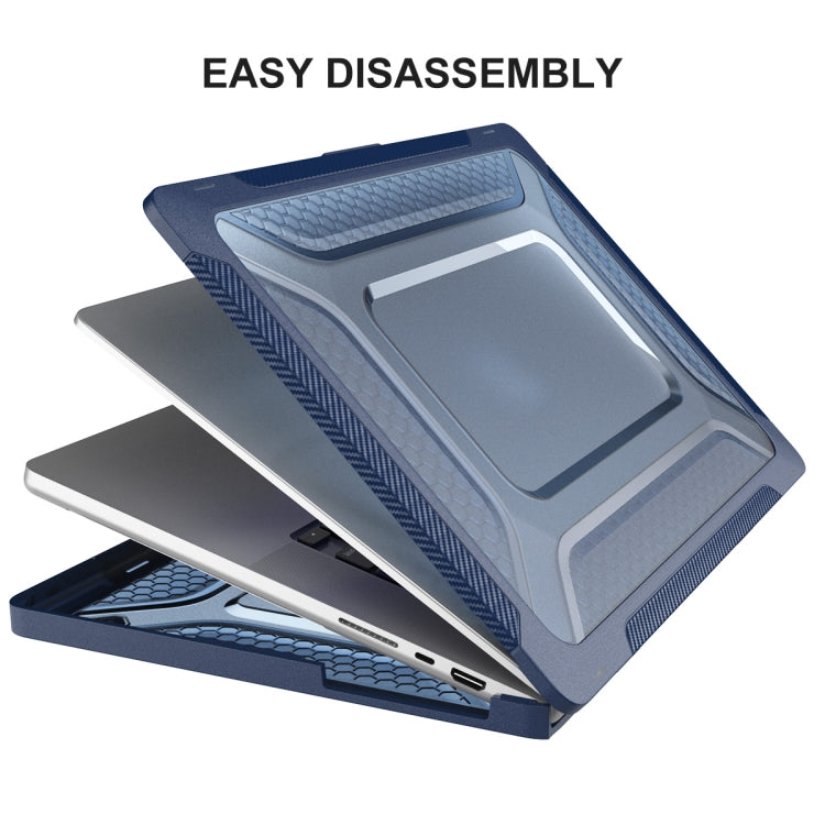 For MacBook Pro 14.2 A2442/A2779 2023 ENKAY Hat-Prince 3 in 1 Protective Bracket  Case Cover Hard Shell with TPU Keyboard Film / Anti-dust Plugs, Version:EU(Black) - free shipping - PMC Jewellery - Order now!