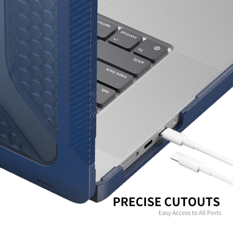 For MacBook Pro 14.2 A2442/A2779 2023 ENKAY Hat-Prince 3 in 1 Protective Bracket  Case Cover Hard Shell with TPU Keyboard Film / Anti-dust Plugs, Version:EU(Black) - free shipping - PMC Jewellery - Order now!