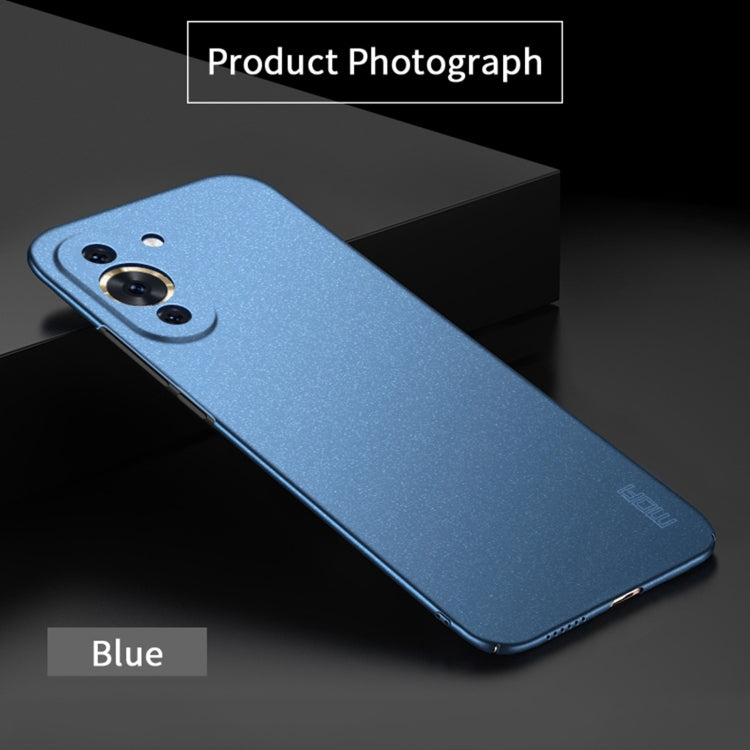 For Huawei Nova 10 Pro MOFI Fandun Series Frosted PC Ultra-thin Phone Case(Blue) - Huawei Cases by MOFI | Online Shopping South Africa | PMC TechLife | Buy Now Pay Later Mobicred