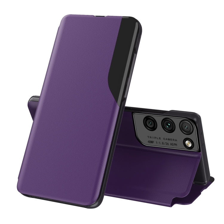 For Samsung Galaxy S23 Ultra 5G Attraction Flip Holder Leather Phone Case(Purple) - Galaxy S23 Ultra 5G Cases by PMC TechLife | Online Shopping South Africa | PMC TechLife