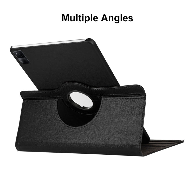 For Xiaomi Redmi Pad 10.61 ENKAY Hat-Prince 360 Degree Rotation Litchi Leather Smart Case(Black) - free shipping - PMc TechLife - Order now!