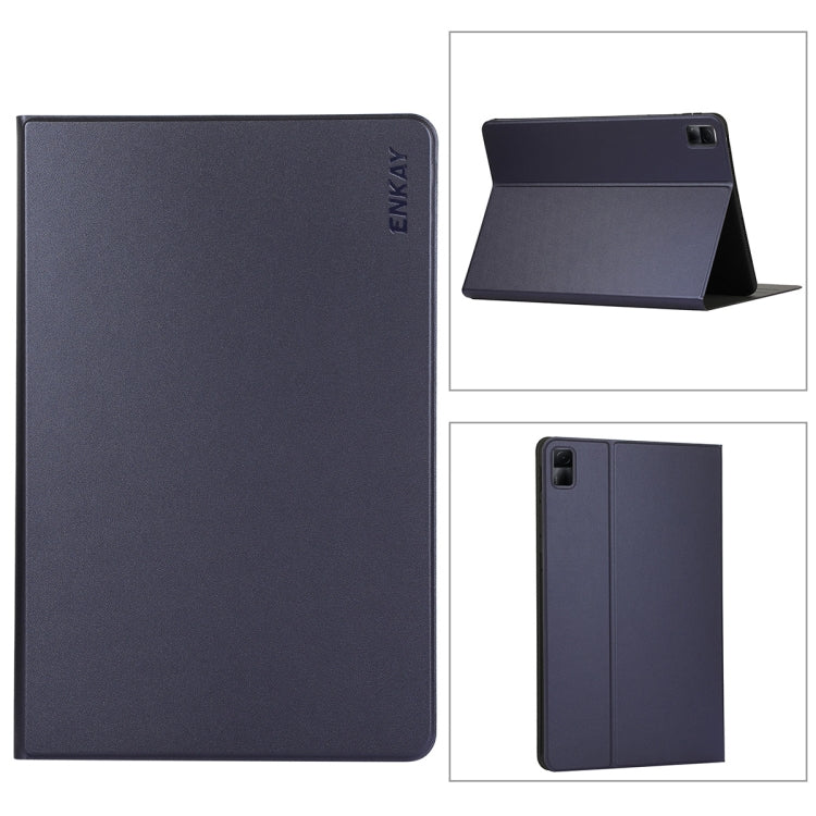 For Xiaomi Redmi Pad 10.61 ENKAY Hat-Prince Auto Sleep and Wake Up PU Leather Stand Case Shockproof Cover(Dark Blue) - free shipping - PMc TechLife - Order now!