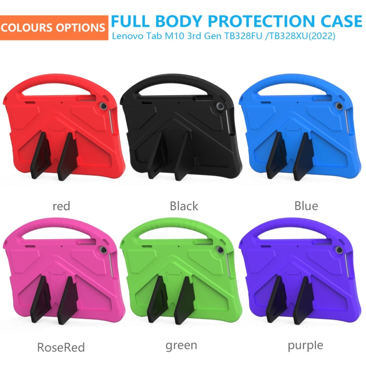 For Lenovo Tab M10 3rd Gen TB328FU / TB328XU 2022 EVA Shockproof Tablet Protective Case with Holder(Black) - Lenovo by PMC TechLife | Online Shopping South Africa | PMC TechLife | Buy Now Pay Later Mobicred