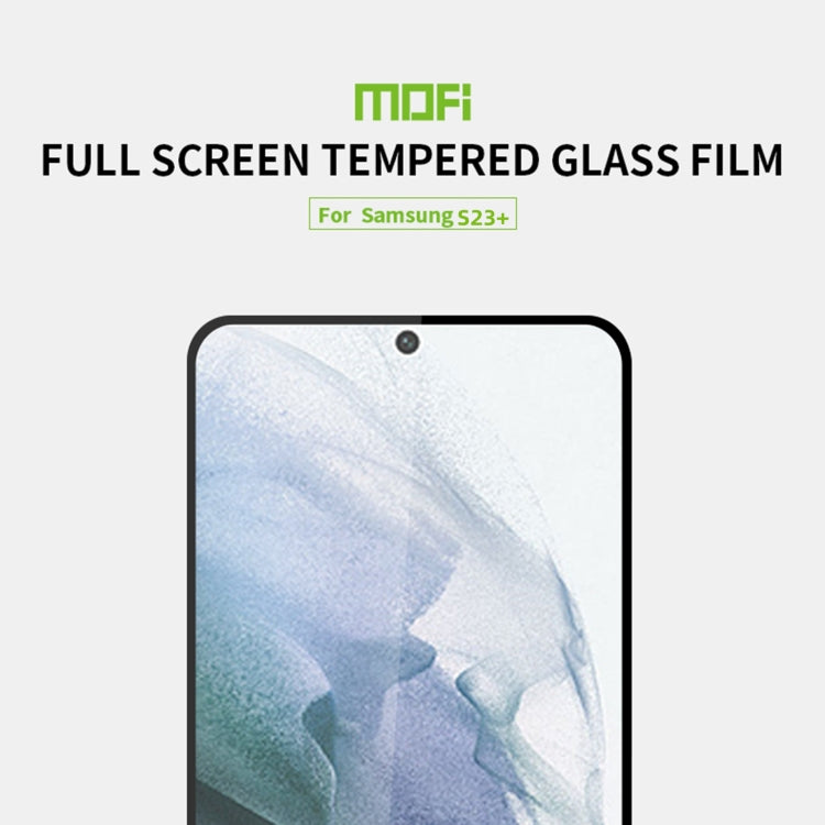For Samsung Galaxy S23+ 5G Unlocked MOFI 9H 2.5D Full Screen Tempered Glass Film(Black) - Galaxy S23+ 5G Tempered Glass by MOFI | Online Shopping South Africa | PMC TechLife