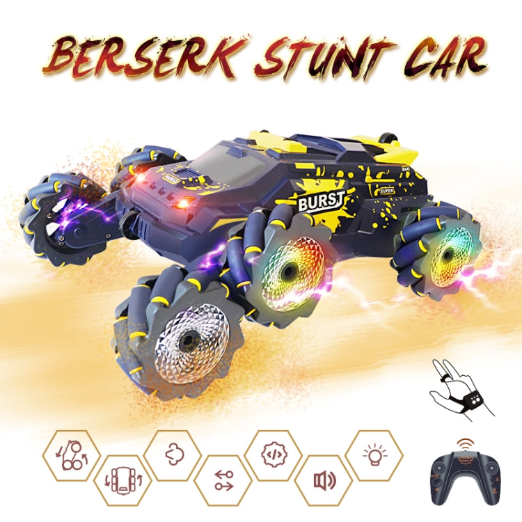 MoFun JC03P 2.4G Remote Control Six-wheeled Stunt Car, Specifications:Single RC(Yellow) - RC Cars by MoFun | Online Shopping South Africa | PMC TechLife