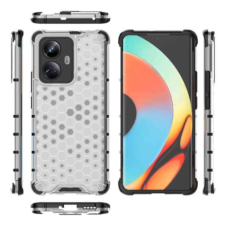 For Realme 10 Pro 5G Honeycomb Phone Case(White) - Realme Cases by PMC TechLife | Online Shopping South Africa | PMC TechLife | Buy Now Pay Later Mobicred
