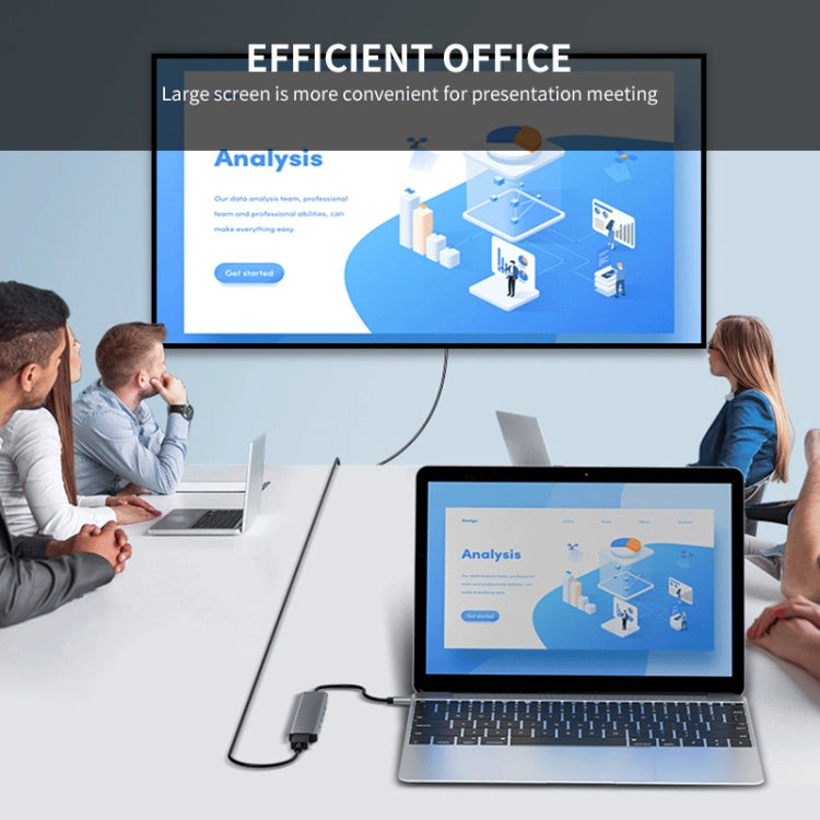 ENKAY Hat-Prince 7 in 1 Type-C to 4K HDMI Docking Station Adapter PD Quick Charge Hub SD/TF Card Reader - free shipping - PMC Jewellery - Order now!