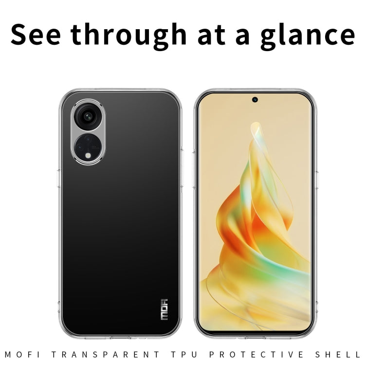 For OPPO A58 5G MOFI Ming Series Ultra-thin TPU Phone Case(Transparent) - OPPO Cases by MOFI | Online Shopping South Africa | PMC TechLife