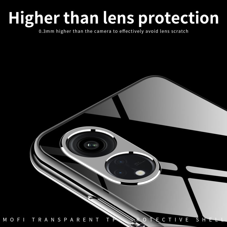 For OPPO A58 5G MOFI Ming Series Ultra-thin TPU Phone Case(Transparent) - OPPO Cases by MOFI | Online Shopping South Africa | PMC TechLife