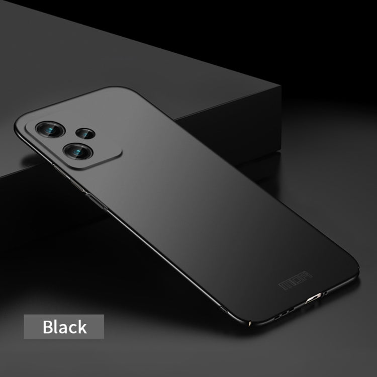 For Xiaomi Redmi Note 12 China MOFI Micro Frosted PC Ultra-thin Hard Case(Black) - Xiaomi Cases by MOFI | Online Shopping South Africa | PMC TechLife | Buy Now Pay Later Mobicred
