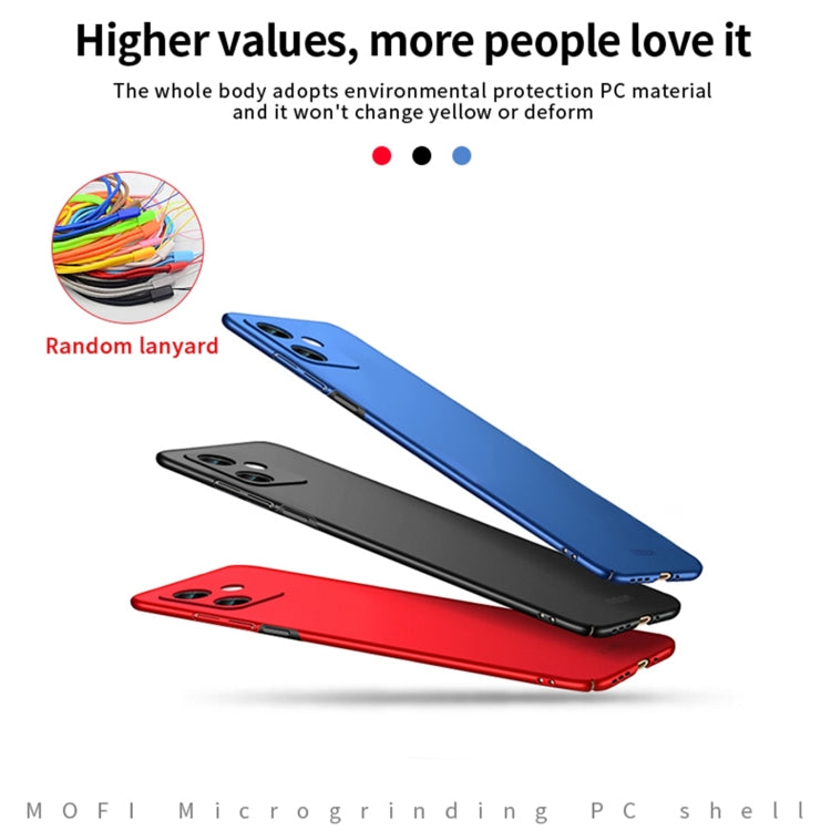 For Xiaomi Redmi Note 12 China MOFI Micro Frosted PC Ultra-thin Hard Case(Black) - Xiaomi Cases by MOFI | Online Shopping South Africa | PMC TechLife | Buy Now Pay Later Mobicred