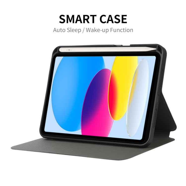 For iPad 2025 / 2022 ENKAY TPU Back Cover Smart Leather Tablet Case with Pen Slot & Holder(Purple) - free shipping - PMc TechLife - Order now!
