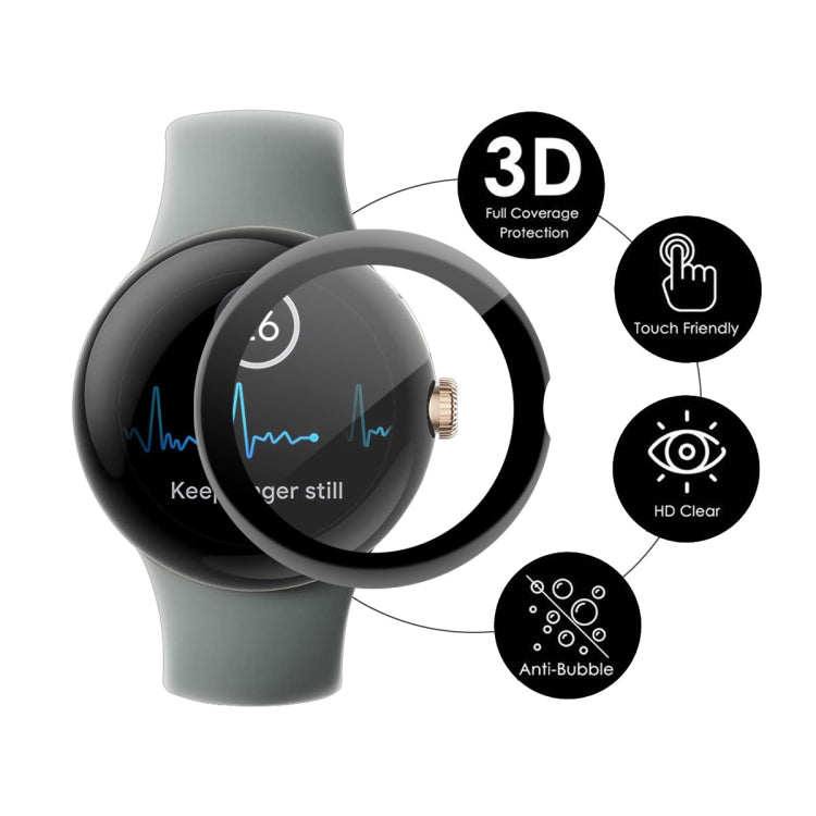 2pcs For Google Pixel Watch ENKAY 3D Full Coverage Soft PC Edge + PMMA HD Screen Protector Film - Google Tempered Glass by ENKAY | Online Shopping South Africa | PMC TechLife | Buy Now Pay Later Mobicred