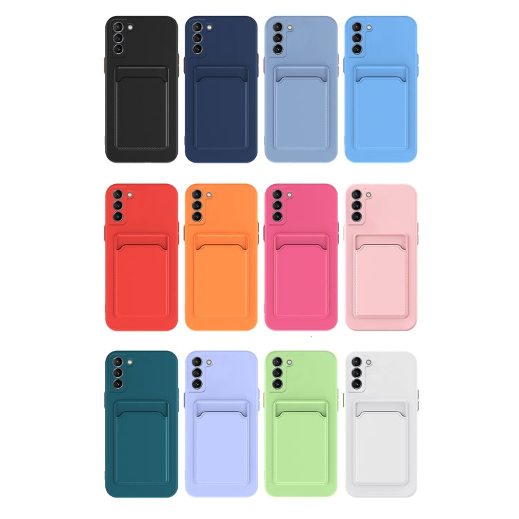 For Samsung Galaxy S23 Ultra 5G Skin Feel Card TPU Contrast Color Button Phone Case(Dark Green) - Galaxy S23 Ultra 5G Cases by PMC TechLife | Online Shopping South Africa | PMC TechLife