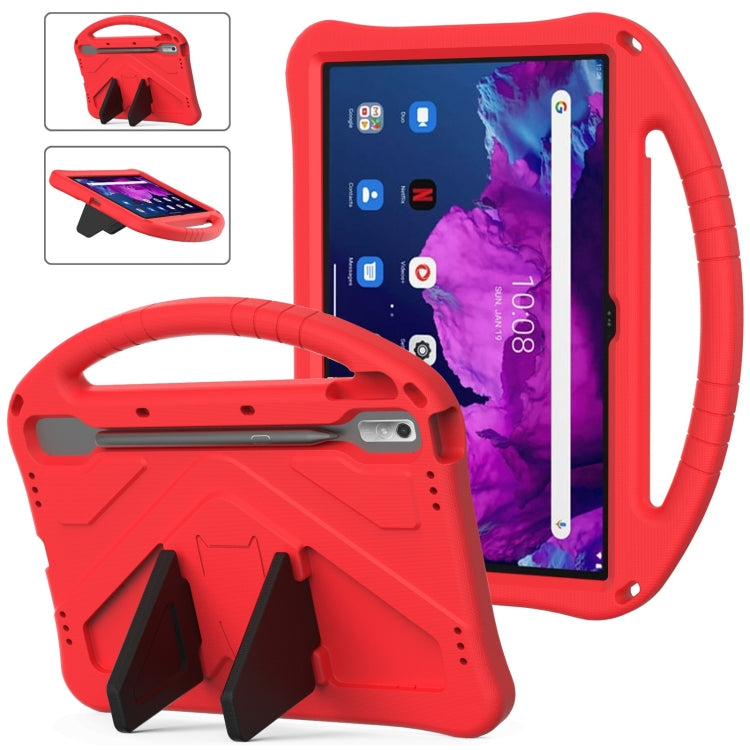 For Lenovo Tab P11 Pro 11.2 2023 TB-132FU / TB-138FC / P11 Pro11.5 2022 TB-J706F 2021 / TB-J716 2022 EVA Shockproof Tablet Case with Holder(Red) - Lenovo by PMC TechLife | Online Shopping South Africa | PMC TechLife | Buy Now Pay Later Mobicred