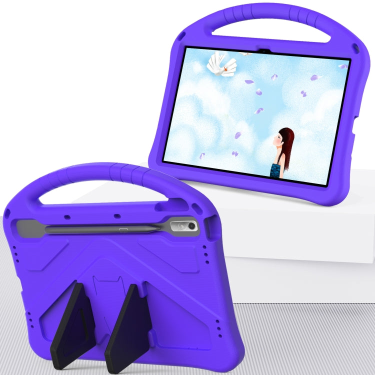 For Lenovo Tab P11 Pro 11.2 2023 TB-132FU / TB-138FC / P11 Pro11.5 2022 TB-J706F 2021 / TB-J716 2022 EVA Shockproof Tablet Case with Holder(Purple) - Lenovo by PMC TechLife | Online Shopping South Africa | PMC TechLife | Buy Now Pay Later Mobicred