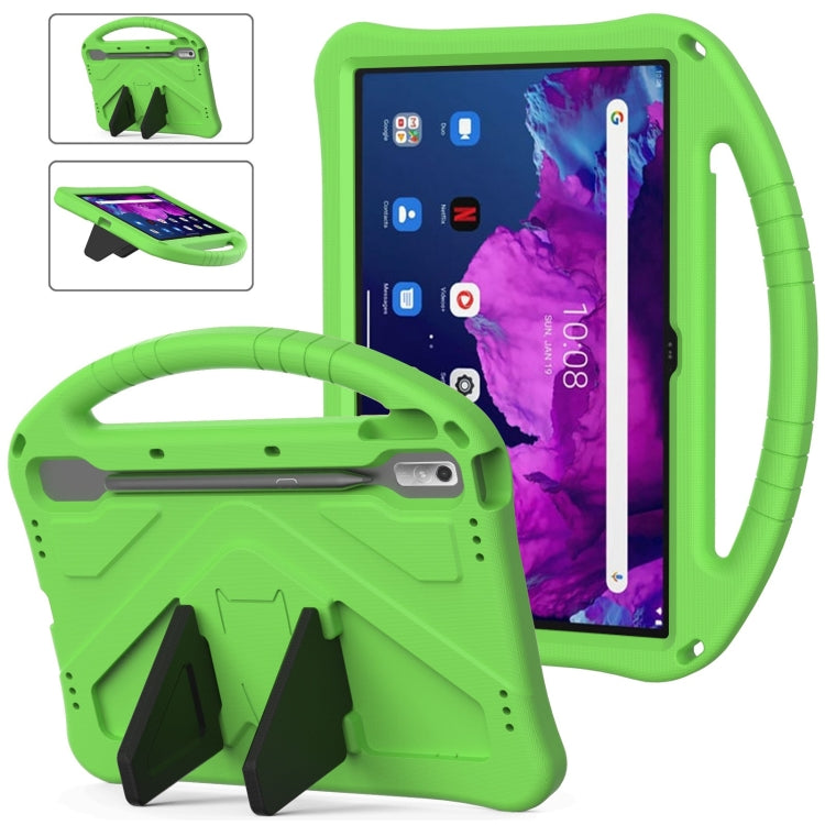 For Lenovo Tab P11 Pro 11.2 2023 TB-132FU / TB-138FC / P11 Pro11.5 2022 TB-J706F 2021 / TB-J716 2022 EVA Shockproof Tablet Case with Holder(Green) - free shipping - PMC TechLife - Order now!