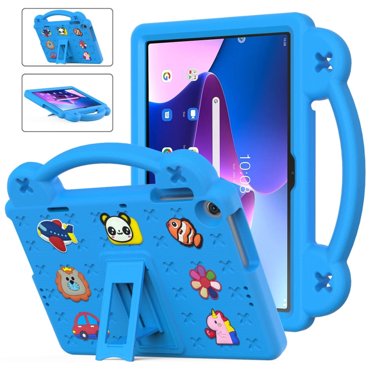 For Lenovo Tab M10 3rd Gen TB328FU / TB328XU 2022 10.1 Handle Kickstand Children EVA Shockproof Tablet Case(Sky Blue) - Lenovo by PMC TechLife | Online Shopping South Africa | PMC TechLife | Buy Now Pay Later Mobicred