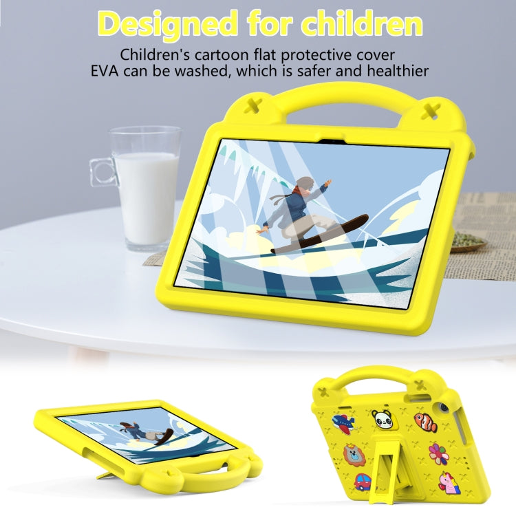 For Lenovo Tab M10 3rd Gen TB328FU / TB328XU 2022 10.1 Handle Kickstand Children EVA Shockproof Tablet Case(Yellow) - Lenovo by PMC TechLife | Online Shopping South Africa | PMC TechLife | Buy Now Pay Later Mobicred
