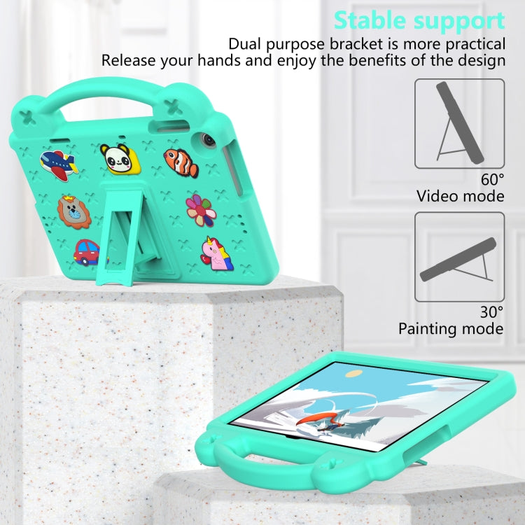 For Huawei MatePad T10S 10.1 / T10 9.7 / Honor Pad X8 10.1 Handle Kickstand Children EVA Shockproof Tablet Case(Mint Green) - Honor by PMC TechLife | Online Shopping South Africa | PMC TechLife