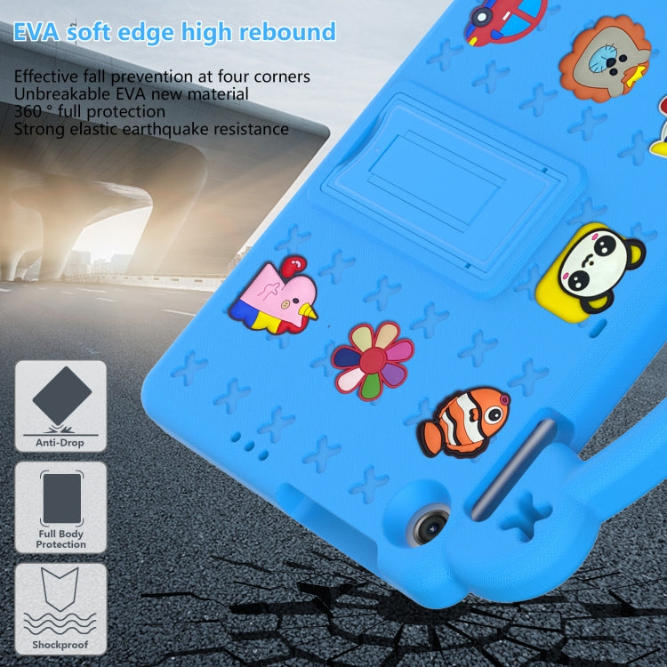 For Huawei MatePad T10S 10.1 / T10 9.7 / Honor Pad X8 10.1 Handle Kickstand Children EVA Shockproof Tablet Case(Sky Blue) - Honor by PMC TechLife | Online Shopping South Africa | PMC TechLife | Buy Now Pay Later Mobicred