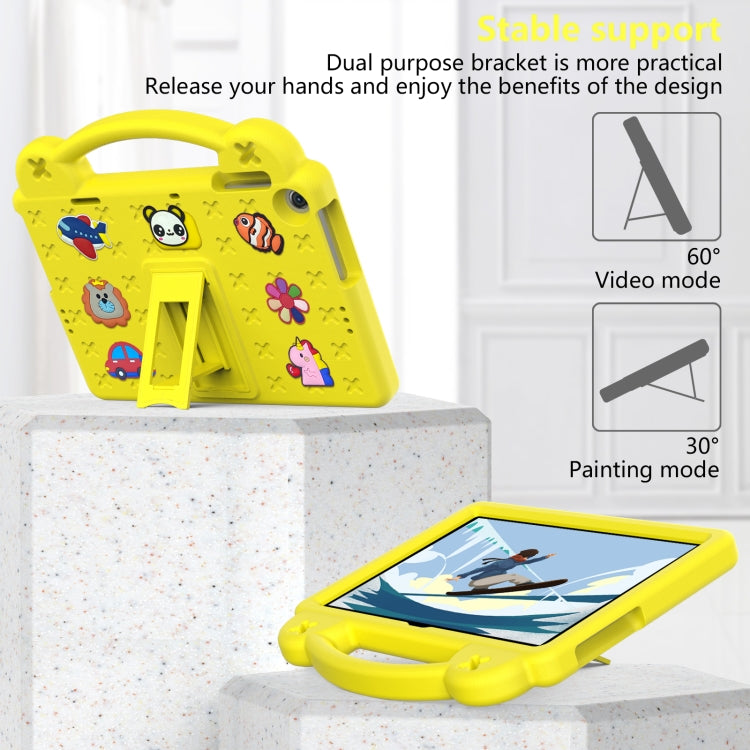 For Huawei MatePad T10S 10.1 / T10 9.7 / Honor Pad X8 10.1 Handle Kickstand Children EVA Shockproof Tablet Case(Yellow) - Honor by PMC TechLife | Online Shopping South Africa | PMC TechLife | Buy Now Pay Later Mobicred