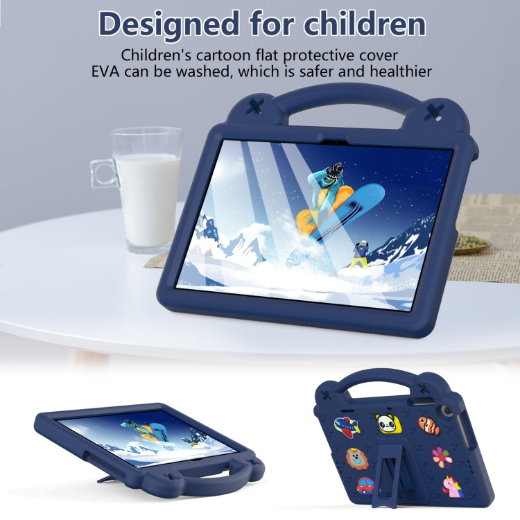 For Huawei MatePad T10S 10.1 / T10 9.7 / Honor Pad X8 10.1 Handle Kickstand Children EVA Shockproof Tablet Case(Navy Blue) - Honor by PMC TechLife | Online Shopping South Africa | PMC TechLife | Buy Now Pay Later Mobicred