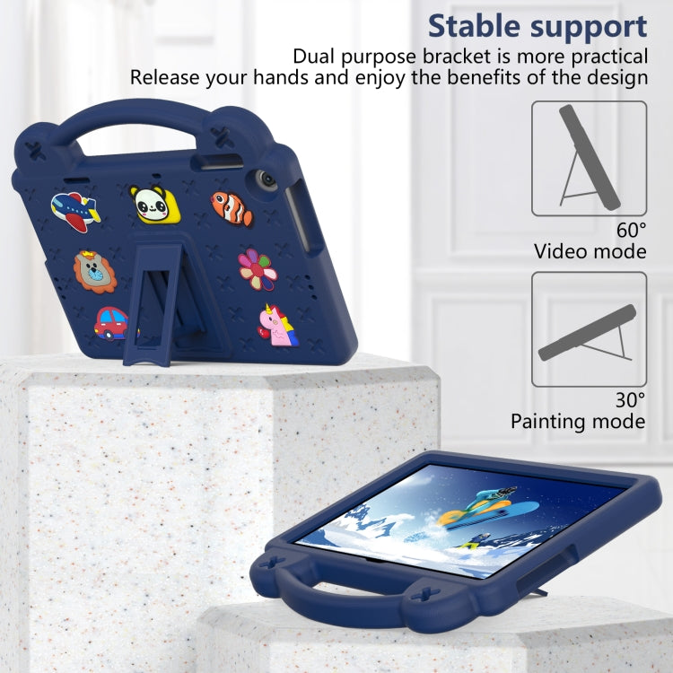 For Huawei MatePad T10S 10.1 / T10 9.7 / Honor Pad X8 10.1 Handle Kickstand Children EVA Shockproof Tablet Case(Navy Blue) - Honor by PMC TechLife | Online Shopping South Africa | PMC TechLife | Buy Now Pay Later Mobicred