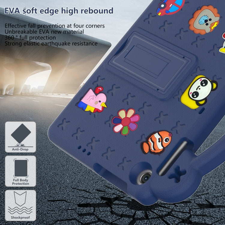 For Huawei MatePad T10S 10.1 / T10 9.7 / Honor Pad X8 10.1 Handle Kickstand Children EVA Shockproof Tablet Case(Navy Blue) - Honor by PMC TechLife | Online Shopping South Africa | PMC TechLife | Buy Now Pay Later Mobicred