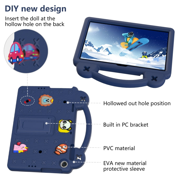 For Huawei MatePad T10S 10.1 / T10 9.7 / Honor Pad X8 10.1 Handle Kickstand Children EVA Shockproof Tablet Case(Navy Blue) - Honor by PMC TechLife | Online Shopping South Africa | PMC TechLife | Buy Now Pay Later Mobicred