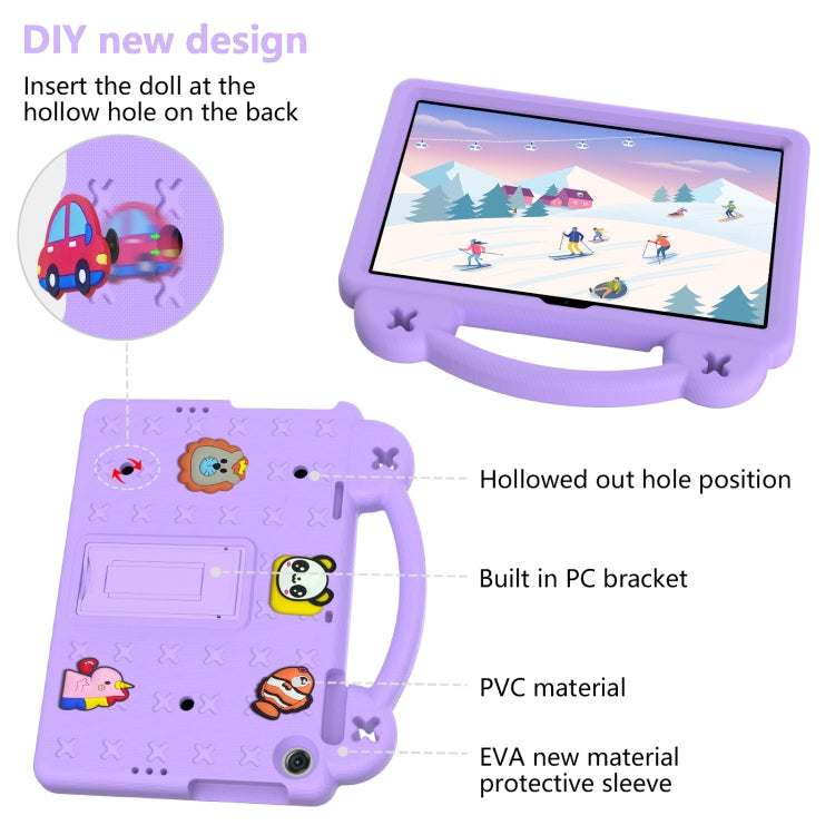 For Huawei Enjoy Tablet 2 10.1 Handle Kickstand Children EVA Shockproof Tablet Case(Light Purple) - Huawei by PMC TechLife | Online Shopping South Africa | PMC TechLife | Buy Now Pay Later Mobicred