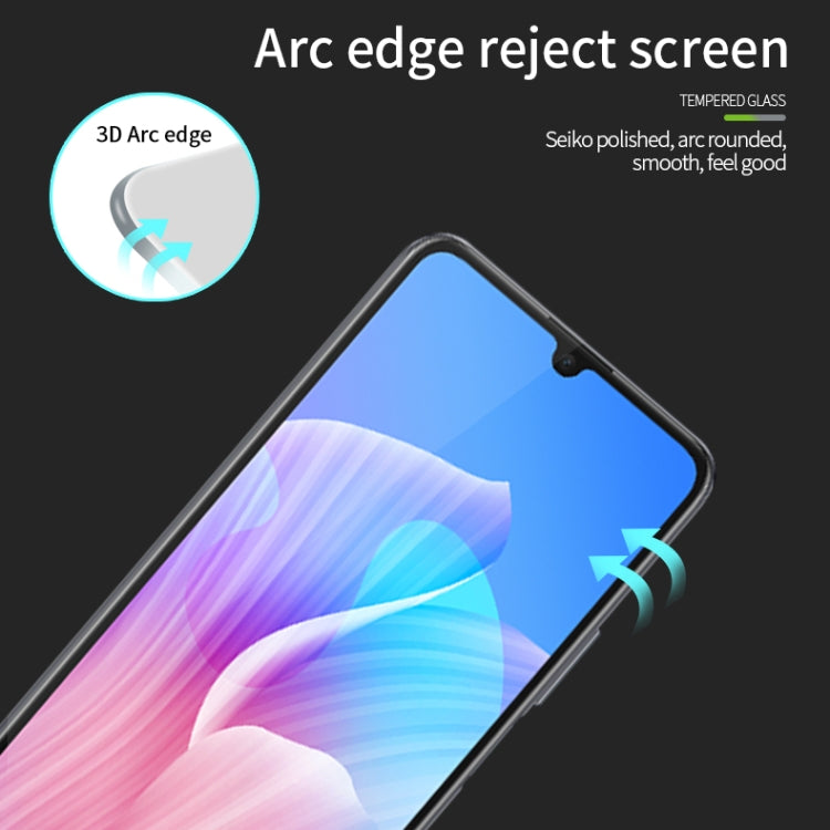 For Xiaomi Redmi 12C MOFI 9H 3D Explosion-proof Curved Screen Tempered Glass Film(Black) -  by MOFI | Online Shopping South Africa | PMC TechLife