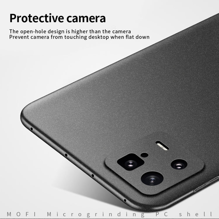 For Xiaomi 13 MOFI Fandun Series Frosted Ultra-thin PC Hard Phone Case(Black) - 13 Pro Cases by MOFI | Online Shopping South Africa | PMC TechLife
