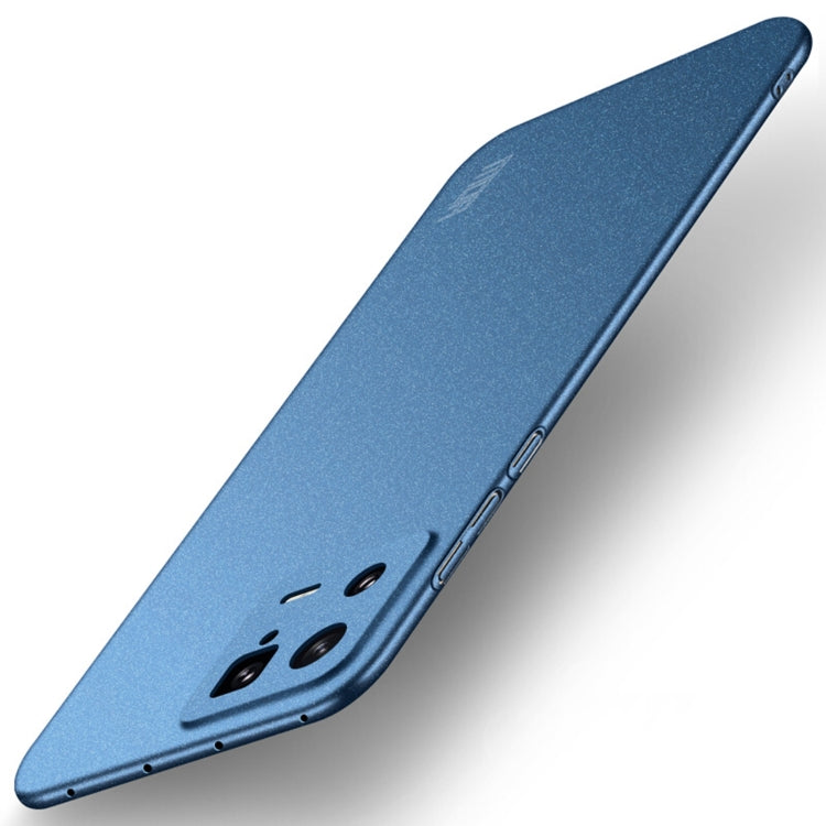 For Xiaomi 13 MOFI Fandun Series Frosted Ultra-thin PC Hard Phone Case(Blue) - 13 Pro Cases by MOFI | Online Shopping South Africa | PMC TechLife