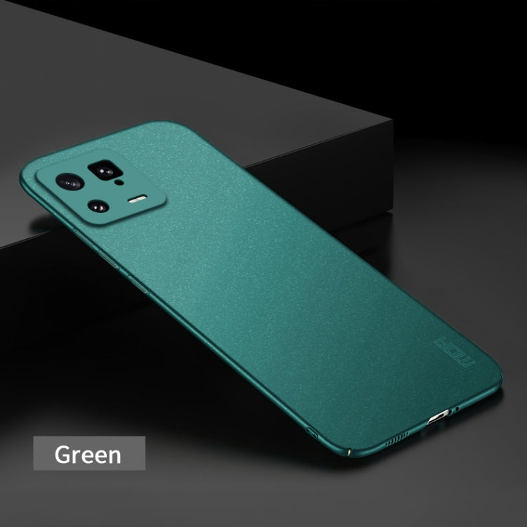 For Xiaomi 13 MOFI Fandun Series Frosted Ultra-thin PC Hard Phone Case(Green) - Xiaomi Cases by MOFI | Online Shopping South Africa | PMC TechLife | Buy Now Pay Later Mobicred