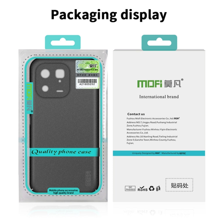 For Xiaomi 13 Pro MOFI Fandun Series Frosted Ultra-thin PC Hard Phone Case(Black) - Xiaomi Cases by MOFI | Online Shopping South Africa | PMC TechLife | Buy Now Pay Later Mobicred