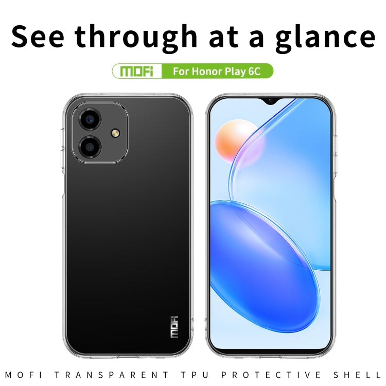 For Honor Play 6C MOFI Ming Series Ultra-thin TPU Phone Case(Transparent) - free shipping - PMC TechLife - Order now!