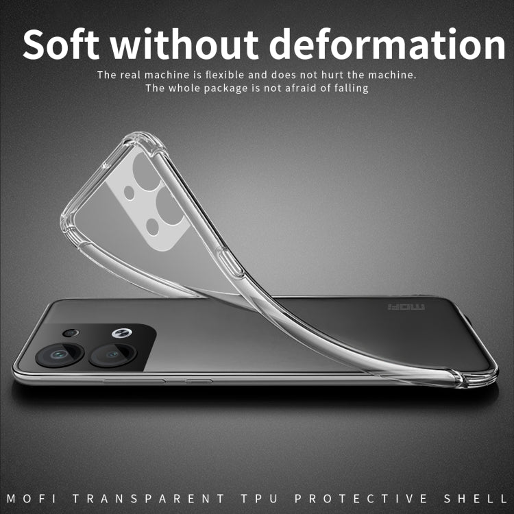 For OPPO Reno9 Pro+ 5G MOFI Ming Series Ultra-thin TPU Phone Case(Transparent) - free shipping - PMC TechLife - Order now!