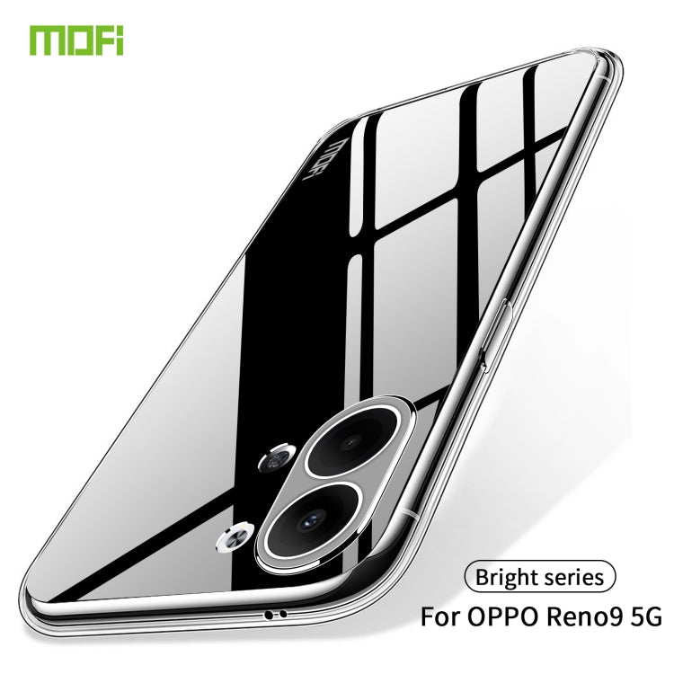 For OPPO Reno9 / Reno9 Pro 5G MOFI Ming Series Ultra-thin TPU Phone Case(Transparent) - OPPO Cases by MOFI | Online Shopping South Africa | PMC TechLife