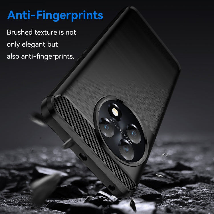 For OnePlus 11 5G Brushed Texture Carbon Fiber TPU Phone Case(Black) - free shipping - PMC TechLife - Order now!