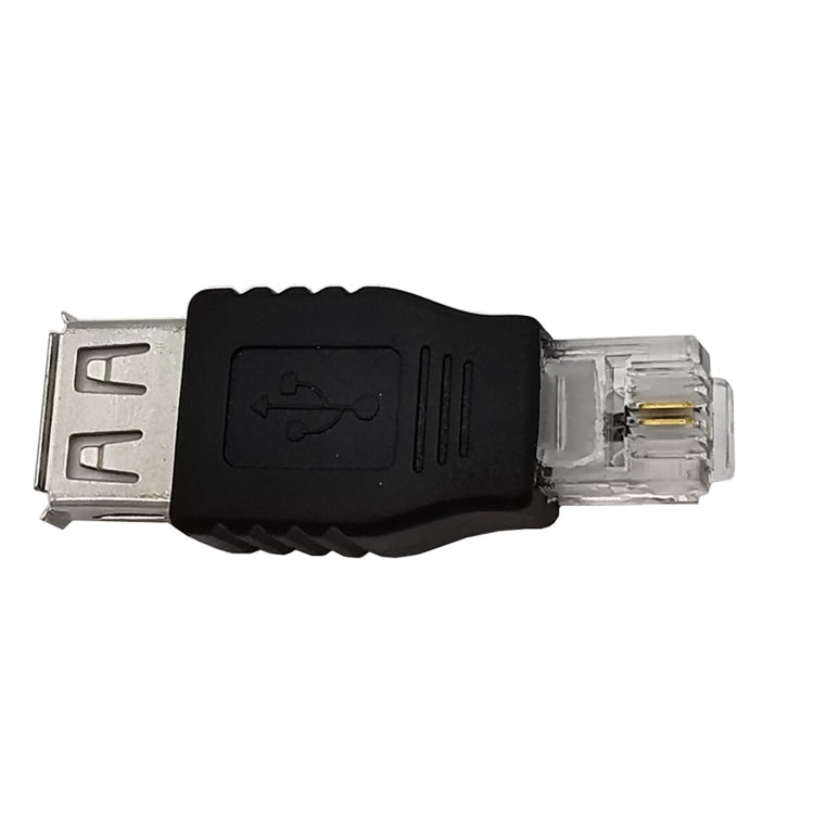 JUNSUNMAY USB Femal to Male RJ11 6P2C Adapter Converter - Modem by JUNSUNMAY | Online Shopping South Africa | PMC TechLife