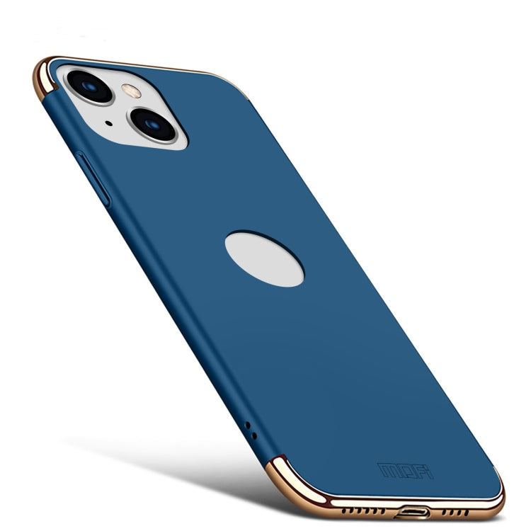 For iPhone 14 MOFI Yatun Series 3 in 1 Stitching PC Phone Case(Blue) - iPhone 14 Cases by MOFI | Online Shopping South Africa | PMC TechLife | Buy Now Pay Later Mobicred