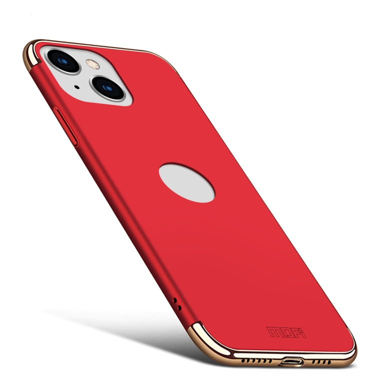 For iPhone 14 MOFI Yatun Series 3 in 1 Stitching PC Phone Case(Red) - iPhone 14 Cases by MOFI | Online Shopping South Africa | PMC TechLife | Buy Now Pay Later Mobicred