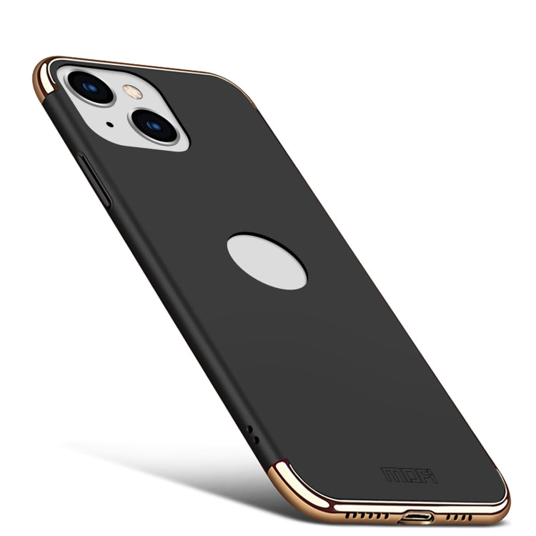 For iPhone 14 Plus MOFI Yatun Series 3 in 1 Stitching PC Phone Case(Black) - iPhone 14 Plus Cases by MOFI | Online Shopping South Africa | PMC TechLife | Buy Now Pay Later Mobicred