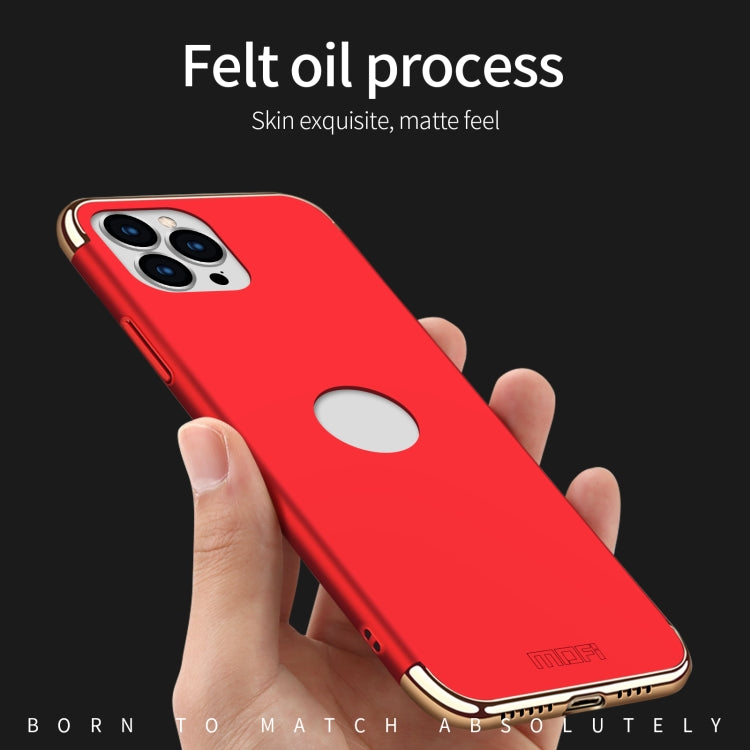 For iPhone 14 Pro Max MOFI Yatun Series 3 in 1 Stitching PC Phone Case(Gold) - iPhone 14 Pro Max Cases by MOFI | Online Shopping South Africa | PMC TechLife | Buy Now Pay Later Mobicred
