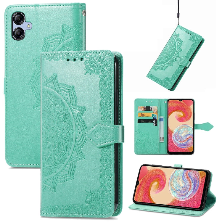 For Samsung Galaxy A04e Mandala Flower Embossed Leather Phone Case(Green) - free shipping - PMC TechLife - Order now!