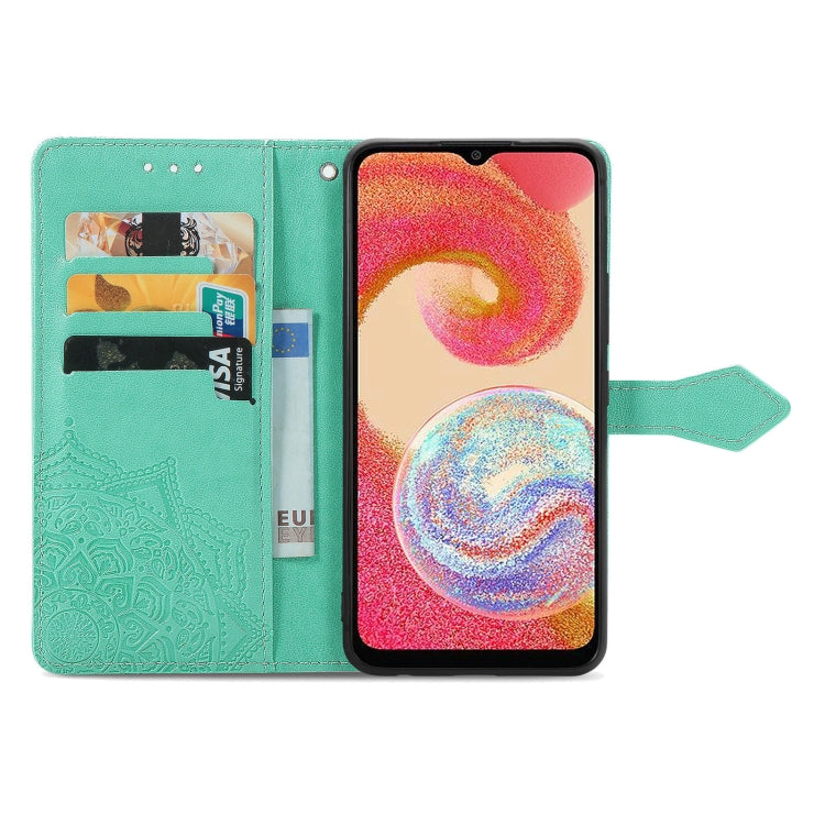 For Samsung Galaxy A04e Mandala Flower Embossed Leather Phone Case(Green) - free shipping - PMC TechLife - Order now!