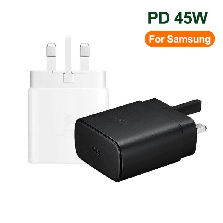M135 45W USB-C / Type-C Port Fast Charger, UK Plug(White) - USB Charger by PMC TechLife | Online Shopping South Africa | PMC TechLife | Buy Now Pay Later Mobicred