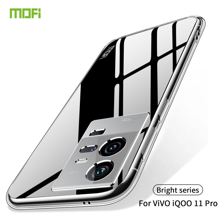 For vivo iQOO 11 Pro MOFI Ming Series Ultra-thin TPU Phone Case(Transparent) - vivo Cases by MOFI | Online Shopping South Africa | PMC TechLife