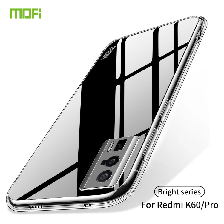 For Xiaomi Redmi K60 / K60 Pro MOFI Ming Series Ultra-thin TPU Phone Case(Transparent) - Xiaomi Cases by MOFI | Online Shopping South Africa | PMC TechLife
